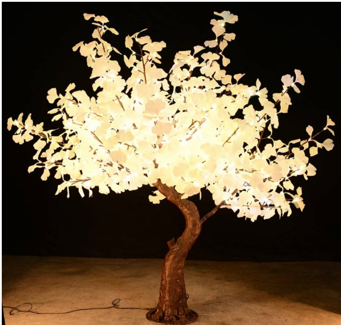 6FT Gingko RGB color Changing Tree