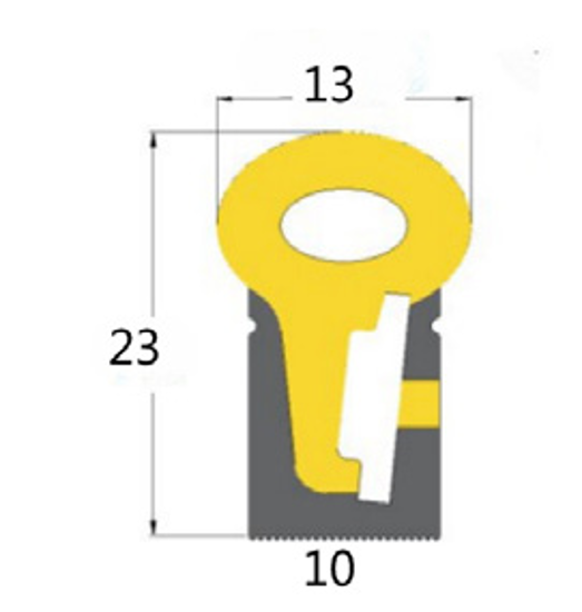 NovaBright 10x23mm Silicone Tube for LED Strip Lights 100M 328FT Reel for 10mm PCB