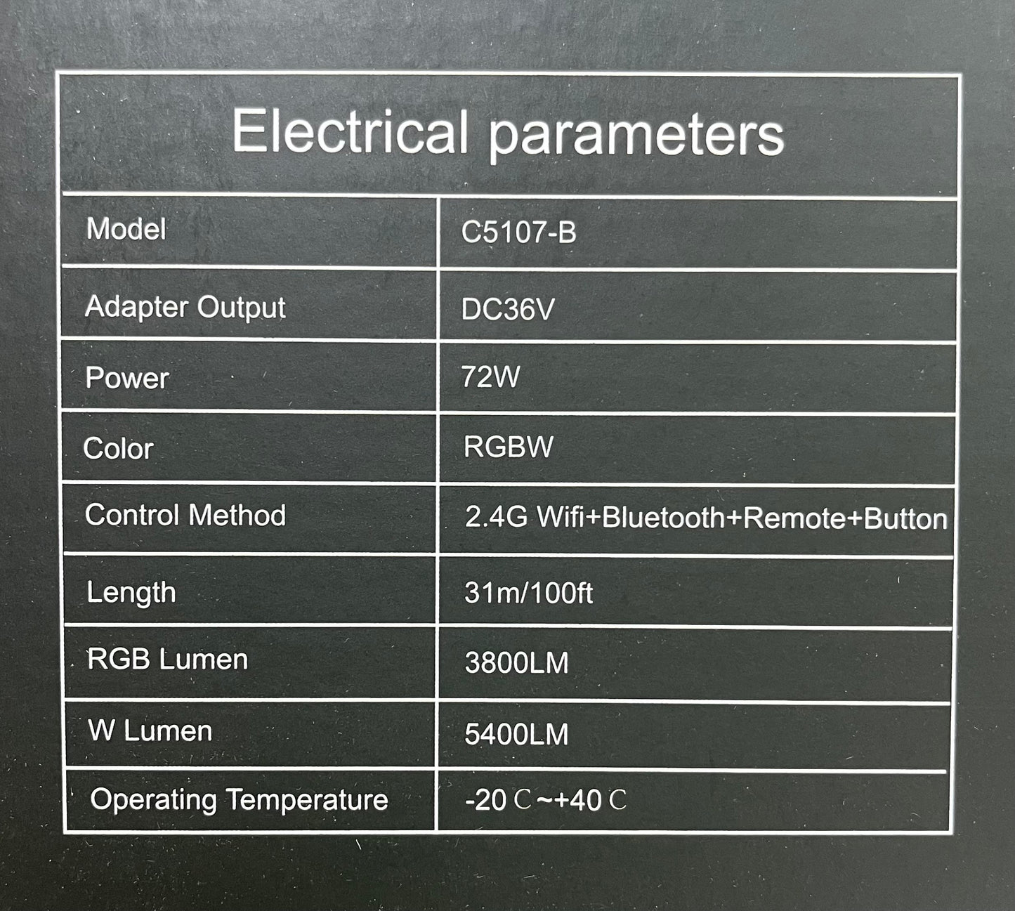 NovaBright 36V 100FT  Permanent LED Outdoor Christmas Lights Holiday Light C5107
