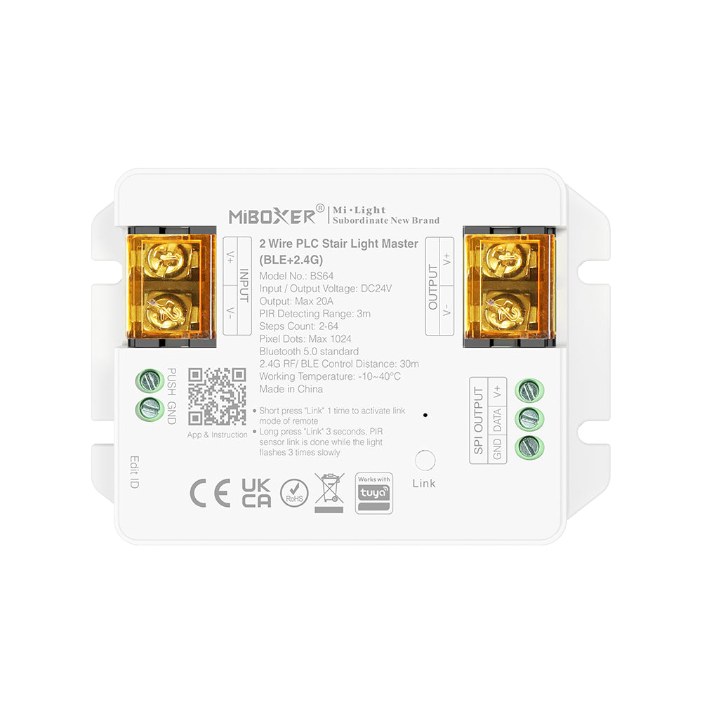 MiBoxer 2 Wire PLC Stair Light Master(BLE+2.4G) BS64