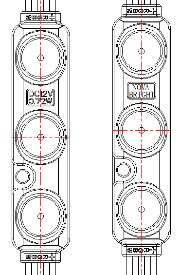 5050SMD LED Injection Module RGBW 12V Pack of 100