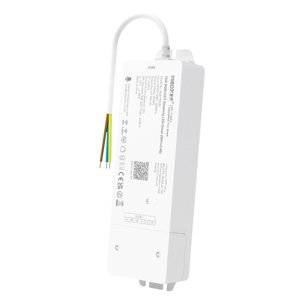 MiBoxer 75W 5 in 1 Dimming LED Driver (WiFi+2.4G) WL5-P75V24 - HOLLYWOOD LEDS