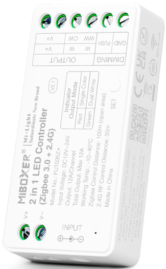 MiBoxer 2 in 1 LED Strip Controller
(Zigbee 3.0+ 2.4G) FUT035Z+ - HOLLYWOOD LEDS