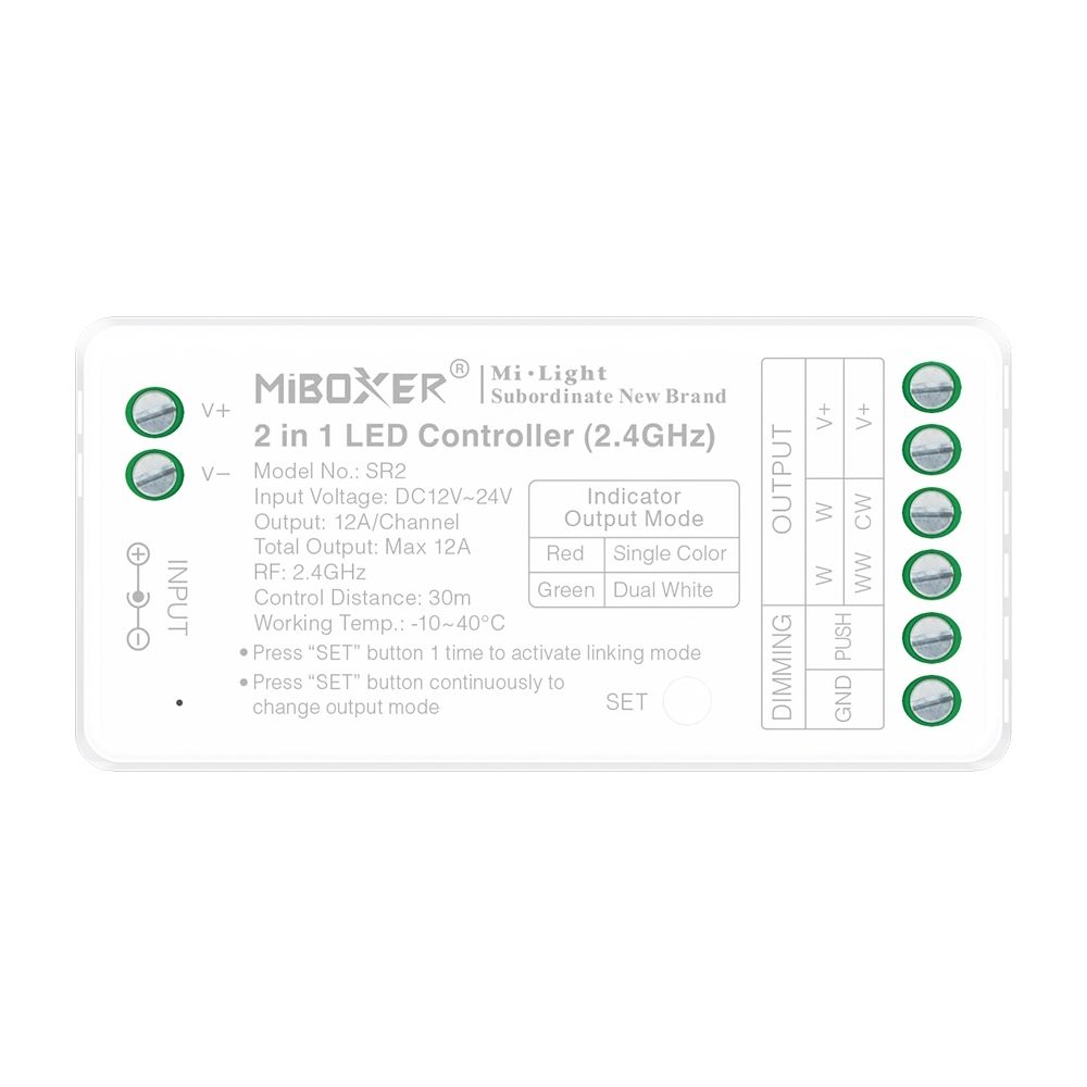 MiBoxer 2 in 1 LED Strip Controller (2.4GHz) SR2