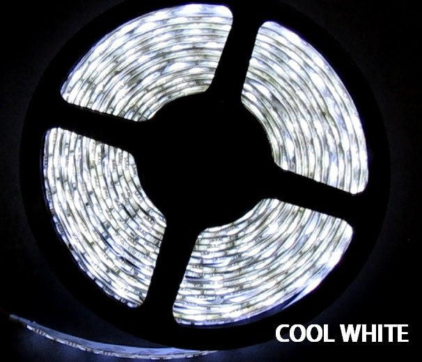 12V LED Strip Lights ~ 12V Single Color Light Strips ~ 3528SMD Single Color ~ 3528 Single Color Reel Only;12V LED Strip Lights ~ 12V White LED Light Strips ~ White (Cool);White SALE - NovaBright 3528SMD Cool White Flexible LED Light  Strip 16 Ft Reel Only