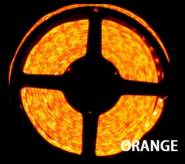 12V LED Strip Lights ~ 12V Single Color Light Strips ~ 5054SMD Single Color ~ 5054 Single Color Reel Only - NovaBright 5054SMD Super Bright Orange Flexible LED Light  Strip 16 Ft Reel Only