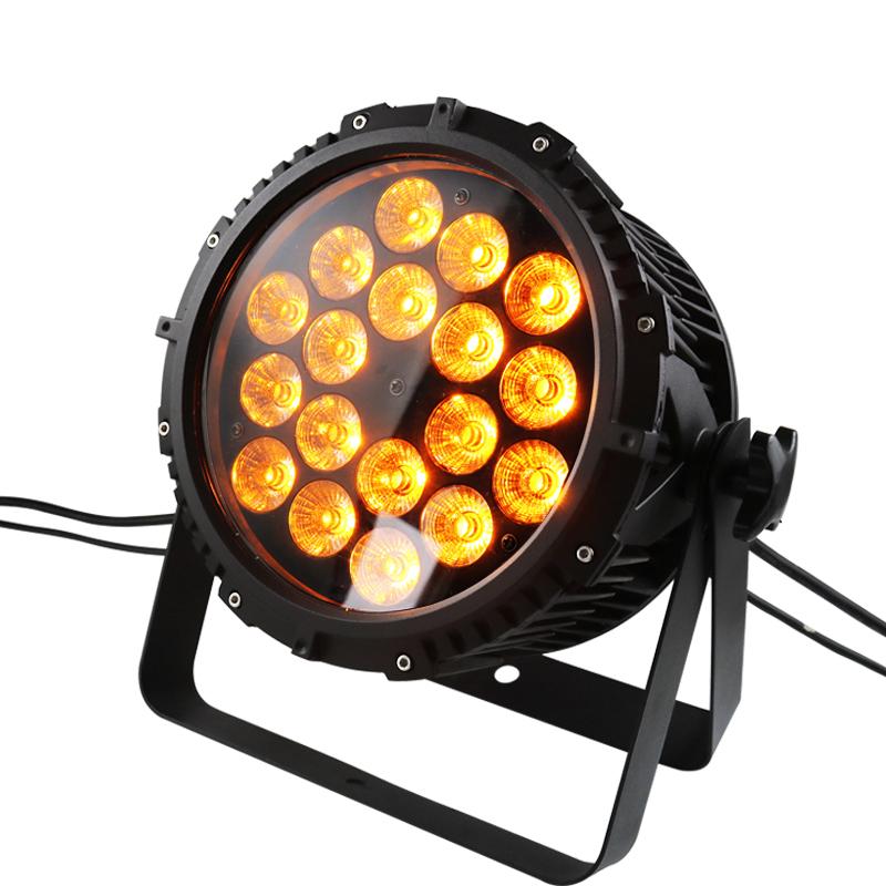 18x18W NB-102 RGBWA-UV Six color 6in1 LED IP65 Outdoor Professional LED Stage Light Waterproof Die Cast Aluminum Body
