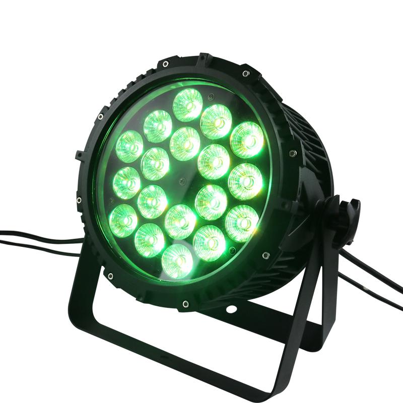 18x18W NB-102 RGBWA-UV Six color 6in1 LED IP65 Outdoor Professional LED Stage Light Waterproof Die Cast Aluminum Body - HOLLYWOOD LEDS