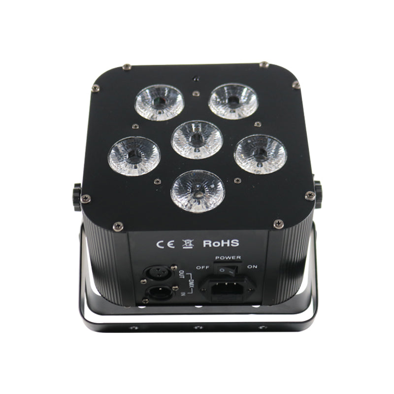 Waterproof Battery 12*18W 6 in 1 LED PAR Light with Digital Display Waterproof Battery 12*18W 6 in 1 LED PAR Light with Digital Display