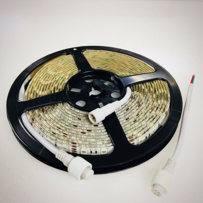 IP65 Connector 5050SMD Nova Bright Color Changing RGB Super Bright LED Strip Light 16 Ft Reel 300 LEDs Reel Only - HOLLYWOOD LEDS