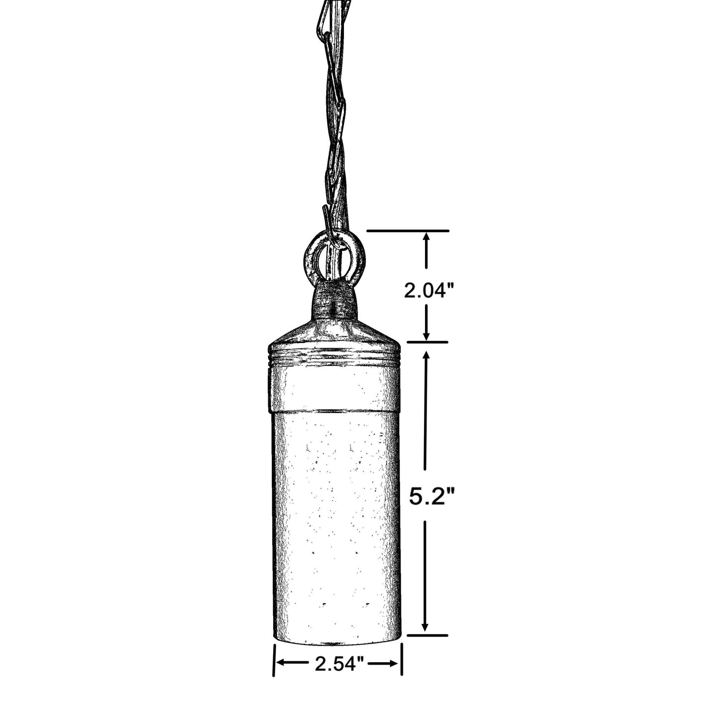 HLB01 12V LED Low Voltage Brass Cylinder Pendant Light Hanging Fixture