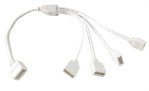 LED Strip Accessories - Color Changing RGB 4 Way Splitter RGB-4WS