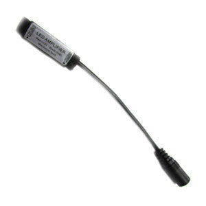 LED Strip Accessories ~ RGB LED Strip Accessories ~ RGB LED Connectors - Black Mini RGB Strip Amplifer With DC Jack