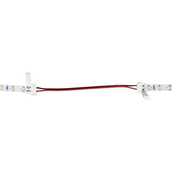 LED Strip Accessories ~ Single Color LED Strip Accessories ~ Single Color LED Connectors - 5050 Single Color Snap On LED Strip Connector 10mm 6 Inches Of Wire (Pack Of 10)