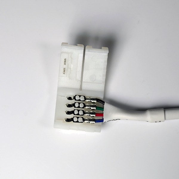 LED Strip Accessories - Snap On 5050SMD RGB Connector With 4 Pin Connector (Pack Of 10)
