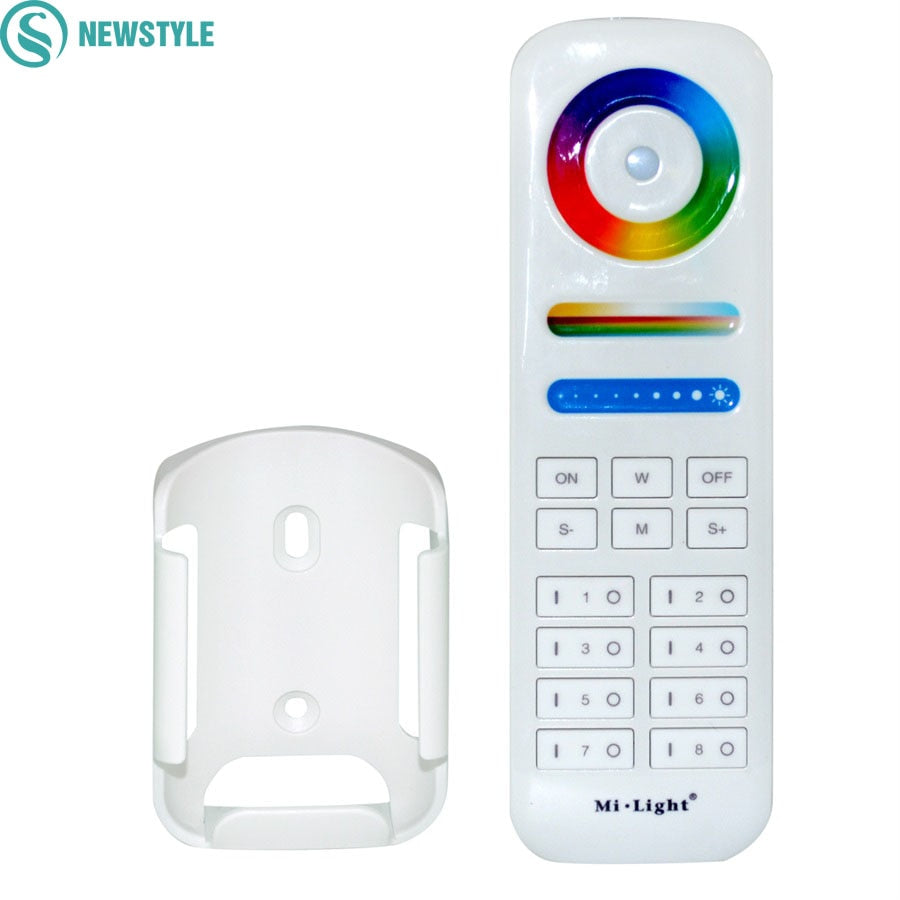Wireless LED Controller 8-Zone Area Milight 2.4G RF RGB+CCT Smart Touch Remote Control For LED Strip Light Bulbs Downlights