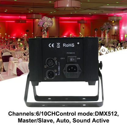 NovaBright NB-H6 6in1 RGBWA-UV Wifi App wireless DMX Battery LED Uplight 6x18W