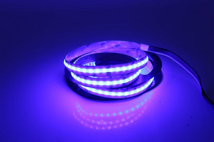 NovaBright 24V RGB+CCT 5-in-1 COB LED Strip Light – 560 LEDs/m, 2700K–6500K + RGB, 16W/m, CRI 90+, 12mm 5M 16FT Reel