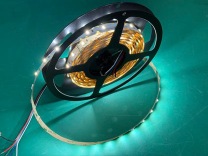 NovaBright 24V RGBW S-Shape Flexible LED Strip Light – 5050 4-in-1, 48 LEDs/m, 12mm 5M 16FT Length