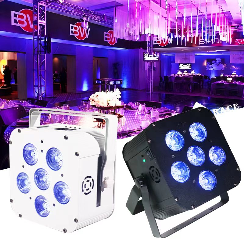 NovaBright NB-H6 6in1 RGBWA-UV Wifi App wireless DMX Battery LED Uplight 6x18W