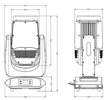 NovaBright Outdoor Rated 380W Beam Moving Head