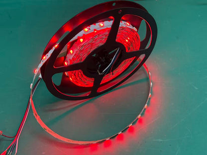 NovaBright 24V RGBW S-Shape Flexible LED Strip Light – 5050 4-in-1, 48 LEDs/m, 12mm 5M 16FT Length
