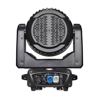 Nova Bright™ mini 19x15W RGBW LED Zoom Bee Eye Moving Head Light | 4°–55° Zoom | RDM | Infinite Kaleidoscope FX NB-19