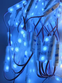 NovaBright NB-IC100 Startrail 100Pcs WS2811 RGB LED Module Lights DC 12V SMD 5050 Addressable Dream Color RGB Chasing LED Module Waterproof IP65 LED Storefront Lights 3M Tape with Remote Control