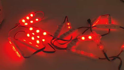 NovaBright NB-IC100 Startrail 100Pcs WS2811 RGB LED Module Lights DC 12V SMD 5050 Addressable Dream Color RGB Chasing LED Module Waterproof IP65 LED Storefront Lights 3M Tape with Remote Control