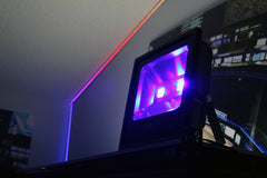 NovaBright RGB-100W-FL Color Changing RGB Flood Light 100W IP65 with IR 44 Key Remote