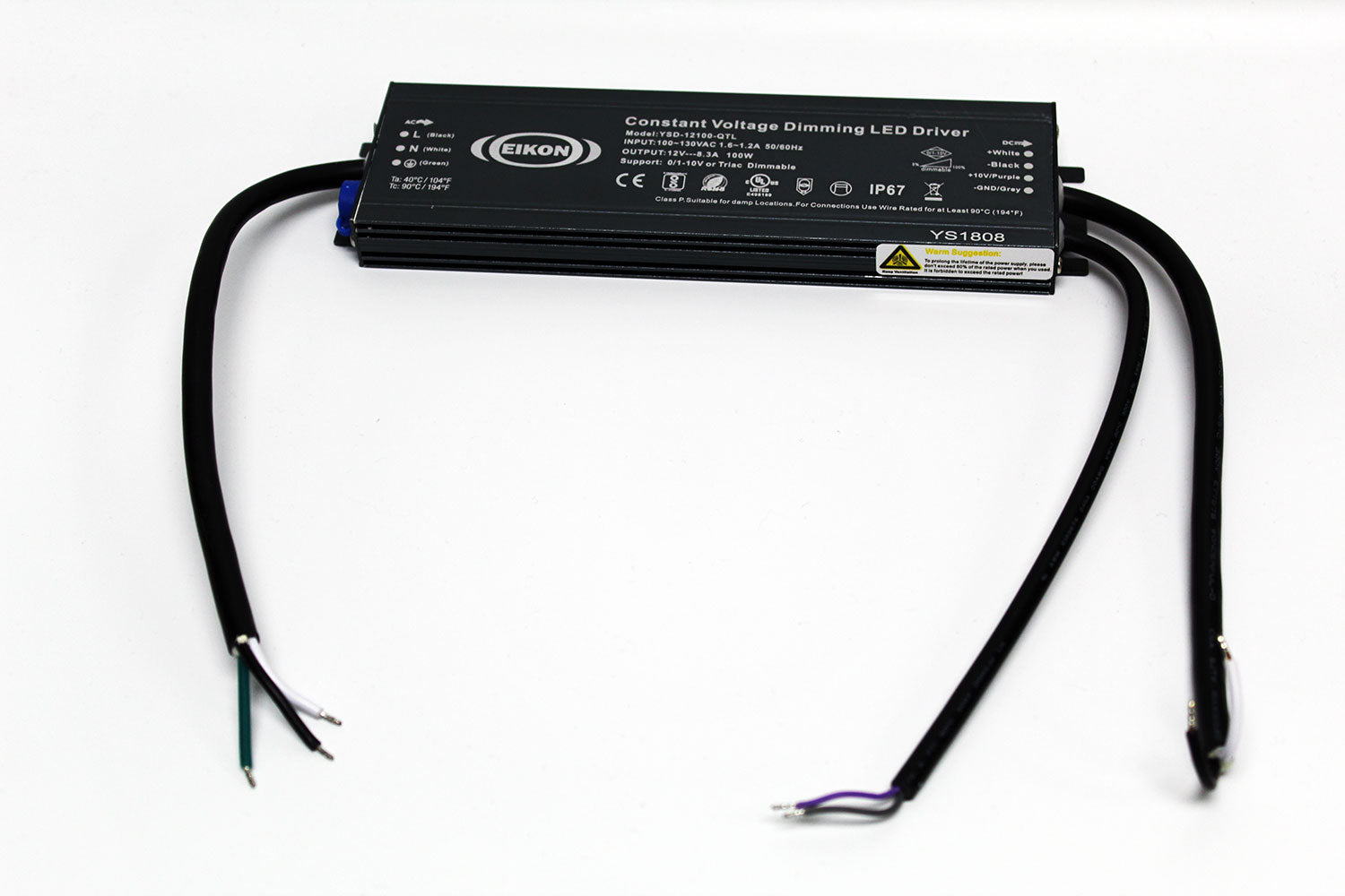 UL Listed LED Light Sign Power Driver IP67 12v 250w