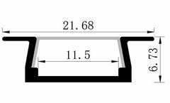 12V Aluminum Profile LED Light Bar 6000K White 1M