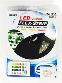 12V LED Strip Lights ~ 12V RGB LED Light Strips ~ 5050 RGB ~ 5050 RGB LED Kit;12V Accent Lighting - NovaBright LED Strip Lights 5050SMD Color Changing RGB Super Bright 16 Ft Reel RGB150 LED Kit