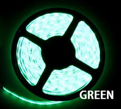 12V LED Strip Lights ~ 12V Single Color Light Strips ~ 3528SMD Single Color ~ 3528 Single Color LED Kit - 3528SMD Nova Bright Green Super Bright Flexible LED Light  Strip 16 Ft Reel Kit