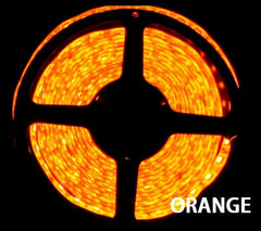 12V LED Strip Lights ~ 12V Single Color Light Strips ~ 5054SMD Single Color ~ 5054 Single Color Reel Only - NovaBright 5054SMD Super Bright Orange Flexible LED Light  Strip 16 Ft Reel Only