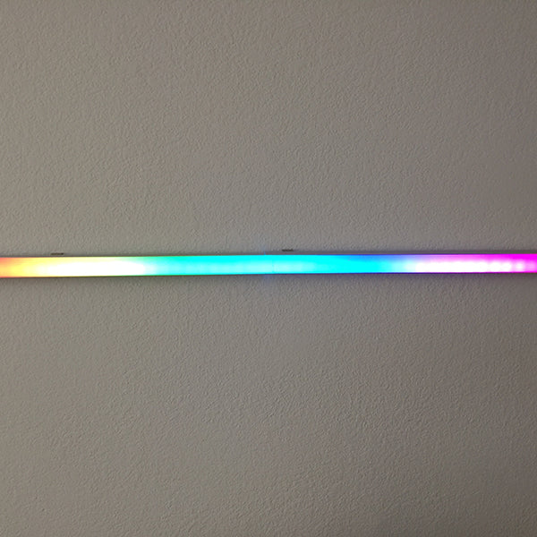 1 Inch Square Aluminum Track with Diffuser For LED Strips 1 Meter Length