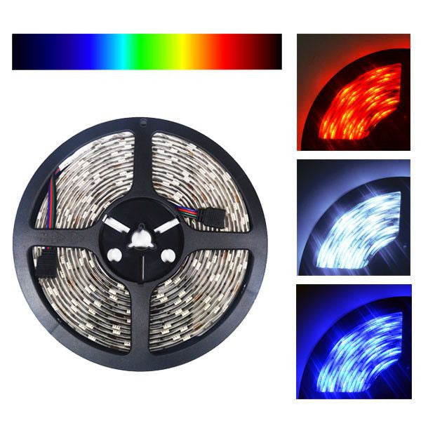 24V 5050 Color Changing RGB Super Bright LED Strip Light 16 150 LED Reel HOLLYWOOD LEDS