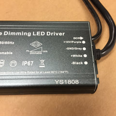 Eikon EKT-250W-24V LED Triac Dimmable Constant Voltage Driver Power Supply UL 24V 250W IP67 Waterproof