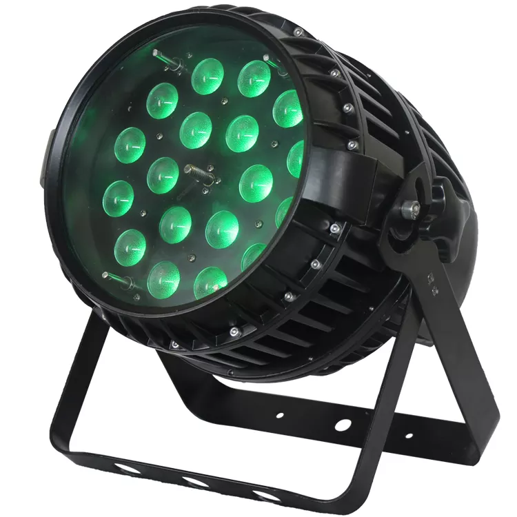 18x18W NB-102Z Zoomable 10-60 Degrees RGBWA-UV Six color 6in1 LED IP65 Outdoor Professional LED Stage Light Waterproof Die Cast Aluminum Body