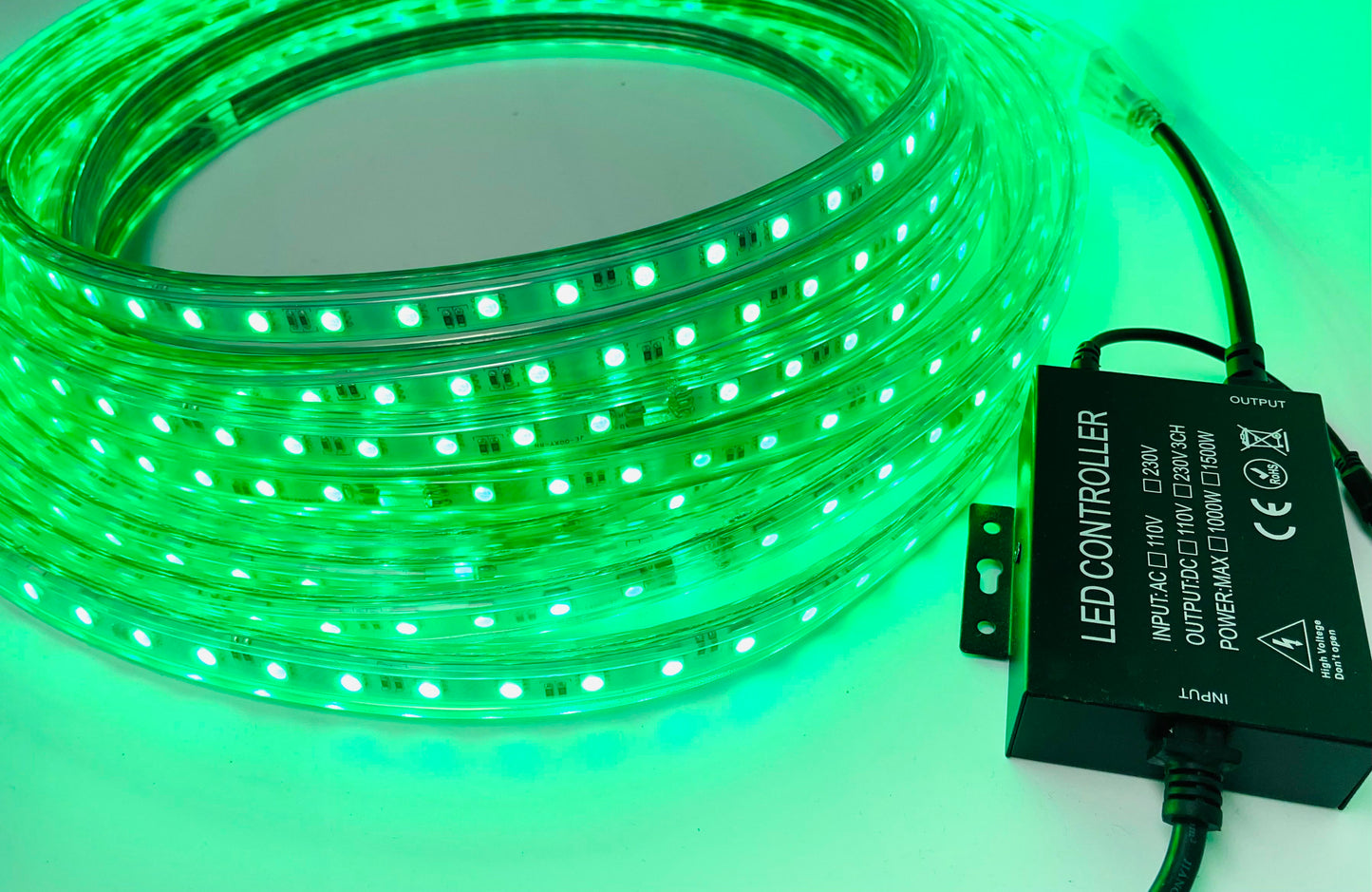 BT-120V Rope Light Remote Control AC 110-240V 1500W Wireless Music IR Remote Control RGB Controller with 24Key Remote for High Voltage 5050 2835 LED Strip Light