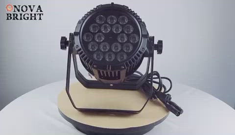 NovaBright NB-099 18x18W RGBW 4in1 LED IP65 Outdoor Professional LED Stage Light Waterproof Die Cast Aluminum Body 45Degrees