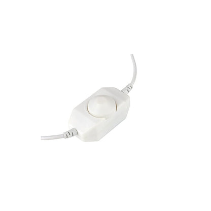 Led Light Dial Dimmer Switch, DC 12V PWM Dimming Controller for 5050 3528 Single Color LED Light Strips, White