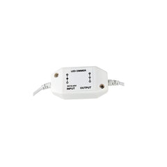 Led Light Dial Dimmer Switch, DC 12V PWM Dimming Controller for 5050 3528 Single Color LED Light Strips, White
