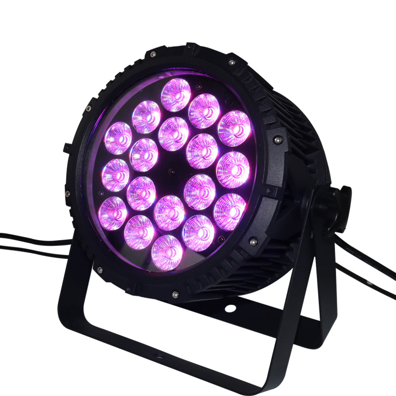 18x18W NB-098 RGB TriColor 3in1 LED IP65 Outdoor Professional LED Stage Light Waterproof Die Cast Aluminum Body