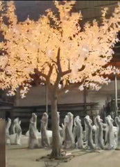 RGB Remote Control Cone Shaped Ginkgo LED Tree 4.3M Tall GT-4126C