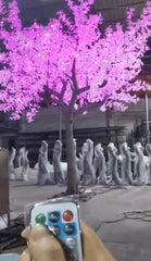 RGB Remote Control Cone Shaped Ginkgo LED Tree 4.3M Tall GT-4126C