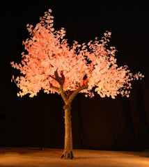 RGB Remote Control Cone Shaped Ginkgo LED Tree 4.3M Tall GT-4126C