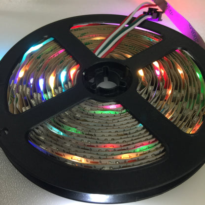 RGBW Pixel LED Strip Light 5V 60 LEDS/M Magic Color UL SK6812 IP20 Non Waterproof Kit - HOLLYWOOD LEDS