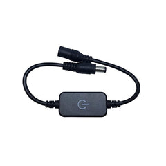 NovaBright TC-Dimmer Black Mini Touch Dimmer Lamp Control Switch for LED Strip Light, LED Light Bars, DC5-24V 6A Touch On/Off