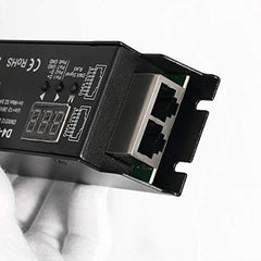 Novabright RG24500 4CH D4-E 32A DMX Decoder PWM Flicker Free Smooth Dimming Constant Voltage 12V-36V Digital Display 2000Hz for RGBW LED Lights 8A/CH